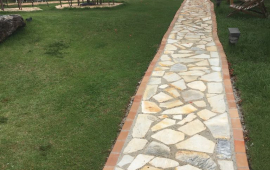 Rampa de acesso à área de lazer